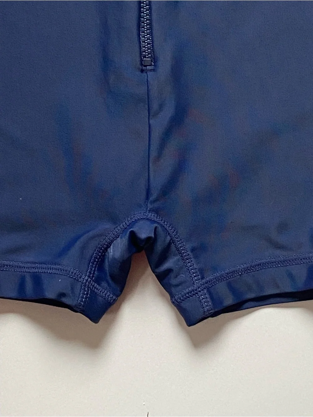 Hannah Anderson Rashguard Swimsuit Size 12 18 months 75 Navy Blue One Piece Zips